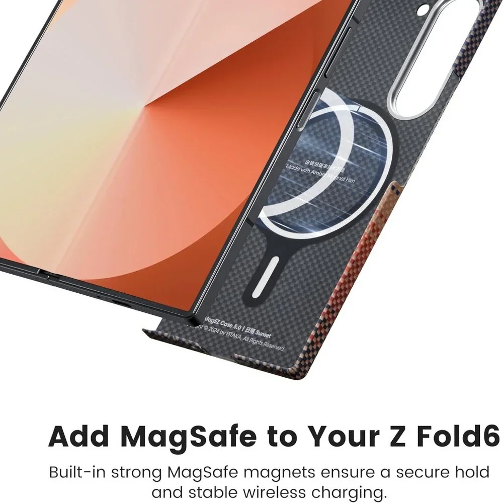 💯 Genuine📱PITAKA📱MagEZ Case 5 for Samsung Galaxy Z Fold6, Sunset